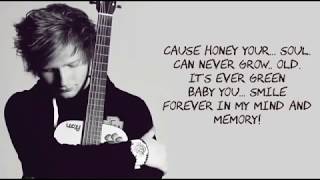 Ed Sheeran - Thinking Out Loud Lyrics With Music