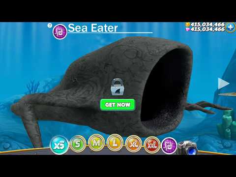 Hungry Shark World - Sea Eater New Shark Coming Soon - All 47 Sharks Unlocked Hack Gems Coins Mod