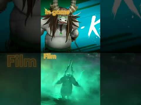 mobile legends x Kungfu panda, in game vs film #short