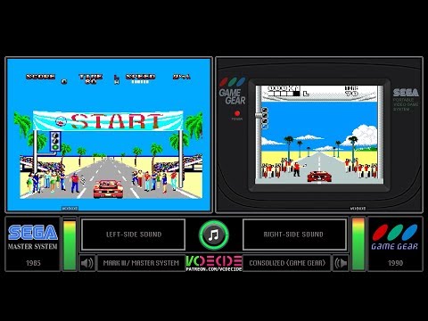Out Run (Master System vs Game Gear) Side by Side Comparison