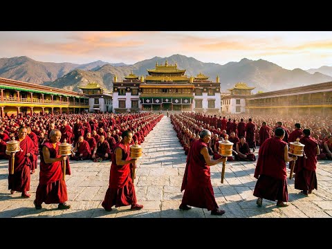 10000 Mönche Singen – Uralte Tibetische Mantras aus Larung Gar zur Karmareinigung & Heilung