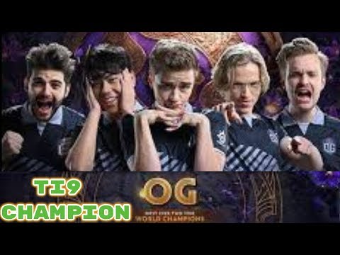 FINAL MOMENTS WITH ANA IO CARRY   TI9 OG WINNERS CEREMONY - FIRST TIME 2x TI CHAMPIONS IN DOTA 2