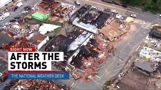 Communities continue cleaning up after dozens of tornadoes destroyed homes and businesses over th...