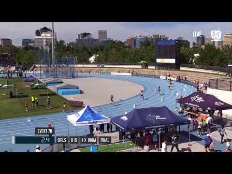 GIRLS U15 4X100M FINAL - 2017 SUBWAY STATE RELAY CHAMPIONSHIPS // LAVicTV