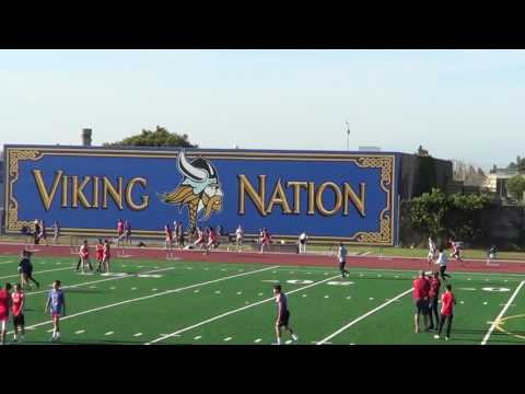 FSB & JVB 300m Hurdles at Marina HS 4-5-17 - Los Alamitos Boys