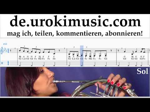 Waldhornunterricht Ariana Grande - Breathin Noten Lernen um-ih995