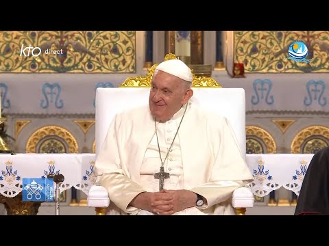 Prière mariale en présence du pape François à Notre-Dame-de-la-Garde