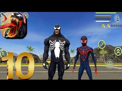 Super Venom Spiderman Rope Hero - Gangster City#10 Android Gameplay