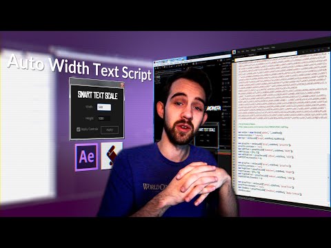 After Effects Scripting Tutorial Auto Width Text Script
