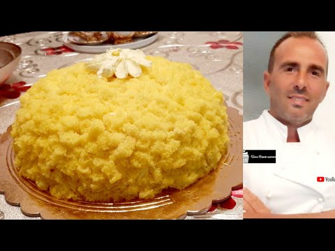 Spectacular, very light mimosa cake, original recipe