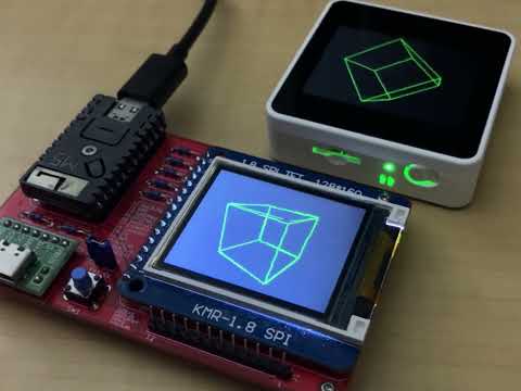 WebAssembly 3D Cube Demo by Wasm3/AssemblyScript (RISC-V and Xtensa)