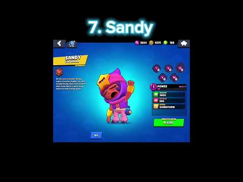 Top 10 BEST Brawlers In Brawl Stars (according to me) #brawlstars