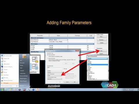 CAD-1 Presents - Basic Family Creation for Revit