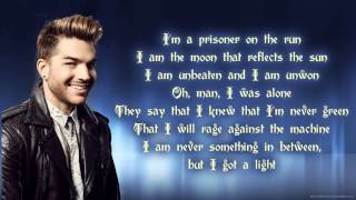 Adam Lambert - The Light (lyrics)