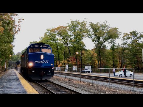 Keolis Power Washer Extra Cleans the Worcester Main Line.