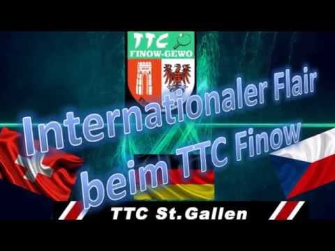 Internationaler Flair: TTC St. Gallen zu Besuch beim TTC Finow Eberswalde (Tischtennis 2015)