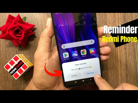 How To Set Reminder in Redmi Note 9 Pro | Notes Reminder Alarm