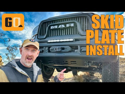 Front Valance Removal & CJC Front Skid Plate Install on RAM 2500 Power Wagon