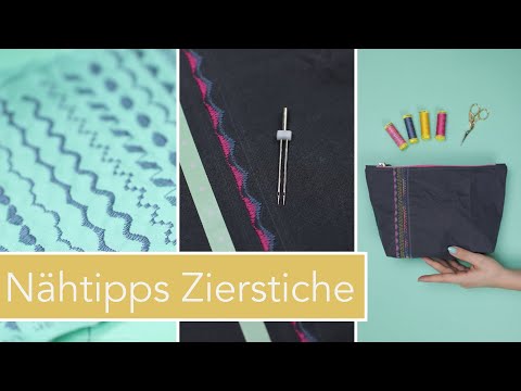10 Tipps zum Thema Zierstiche | Nastjas Nähtipps