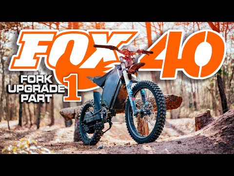 Fox 40 Fork Upgrade Tutorial on Bomber E-BIKE ( Bomber 12.5KW - SABVOTON 72200 - qs273 5T)