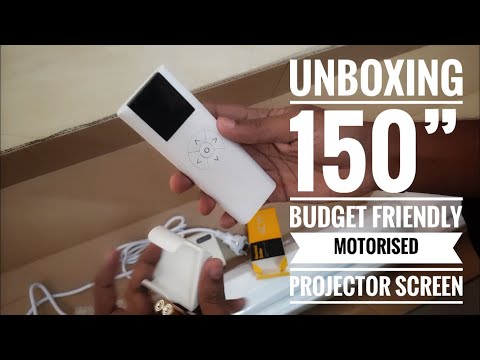 Budget Friendly || Cheap and Best 150 inches || 10ft by 8ft Motorised Projector Screen Unboxing