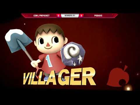 VSGC Lock In - Winners R1 -  CSM | PikPocket (Villager) vs pkbasis (Cloud) - Smash 4