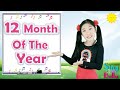 12 Months of the Year with lyrics and Actions - Preschool Learning Song -  Sing and Dance Along