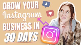 Grow Your Instagram Business Page in 30 DAYS 🎯 Grow Your Etsy Shop With Instagram