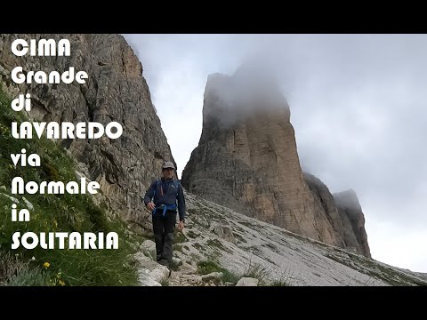 CIMA GRANDE DI LAVAREDO 🧗‍♀️Normal route solo