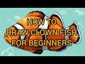 clown fish drawing for beginners#pencil#art#QUEUE
