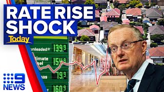 Millions of Aussies under mortgage stress amid shocking rate rise | 9 News Australia