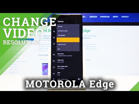 How to Change Video Resolution in Motorola Edge - Video Quality