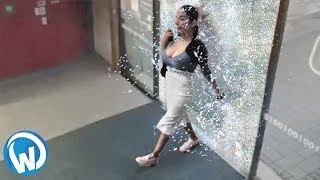 STRANGE MOMENTS CAUGHT ON SECURITY CAMERA video