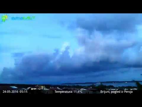 Timelapse - Dan i noc u Peroju 23.5.2016