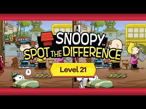 Snoopy Spot the Difference | Episode 2 | Level 21 | Normal