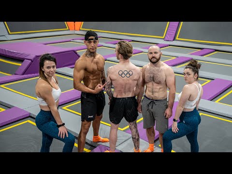 Olympic gymnasts take over TRAMPOLINE PARK for 24 HOURS!