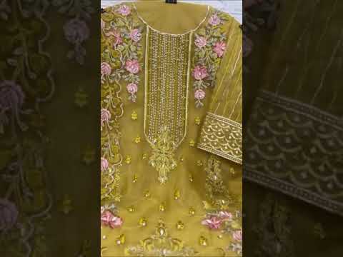 Dinsaa Dno 171 Organza Wholesale Pakistani Suits Catalog – product video thumbnail