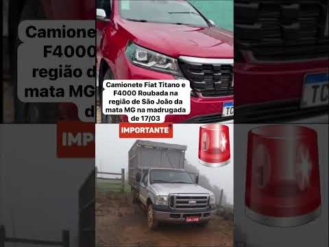 CAMINHONETE FURTADA EM SÃO JOÃO DA MATA MG