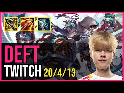 Deft - TWITCH vs. EZREAL ADC | KR Challenger