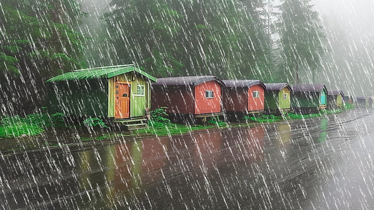Rain Sounds For Sleeping - 99% Instantly Fall Asleep With Rain And Thunder Sound At Nigh #72