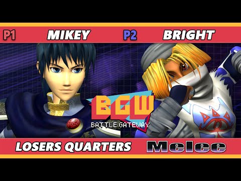 BGW 41 Top 8 - mikey (Marth) Vs. Bright (Sheik, Fox) Smash Melee - SSBM