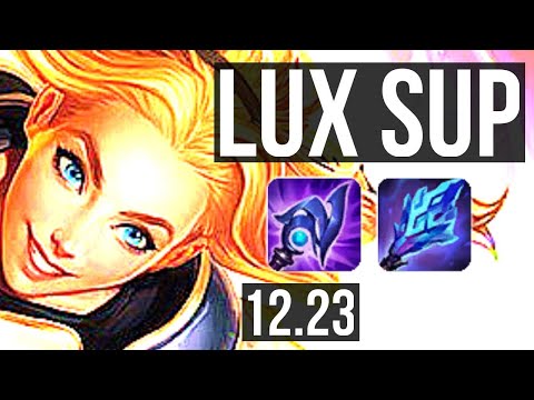 LUX & Seraphine vs NAMI & Lucian (SUP) | 71% winrate, 4/3/19 | EUW Grandmaster | 12.23