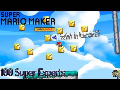 Super Mario Maker: WE | Which Block Is It??? - 100 Super Experts #1
