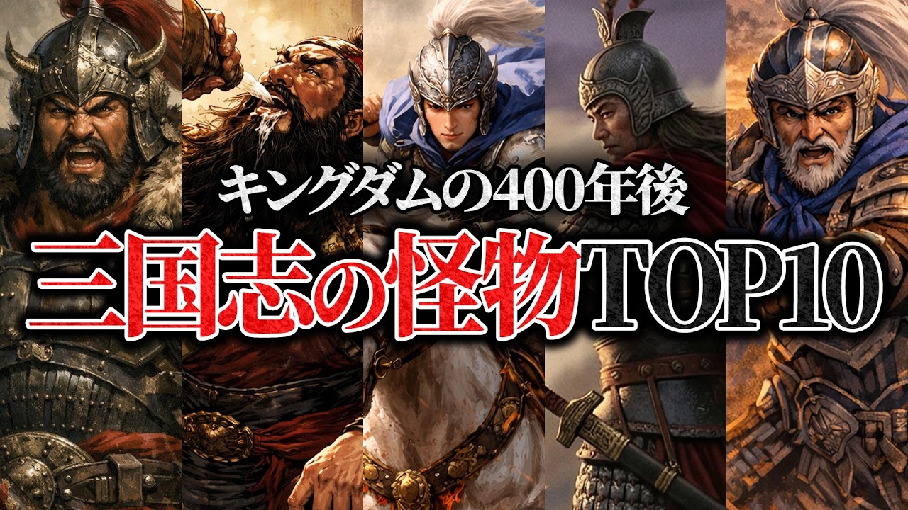 【キングダムのその後】三国志でマジで強すぎた武将ランキングTOP10