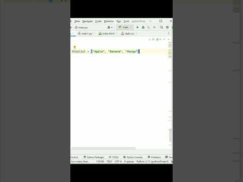 python change list items | List in Python | Change Item Values | Replace item #shorts #python #web