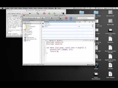 C Programming on the Mac L25 - Math Functions