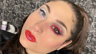 Halloween makeup tutorial angel devil makeup