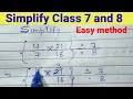 Simplify Maths Class 7 And 8 How To Simplify