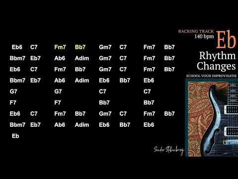 Rhythm Changes in Eb - Backing Track for Jazz Practice - 140bpm - Playalong Version 0001