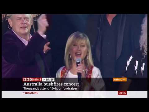 Bushfires concert (Australia) - BBC News - 17th February 2020